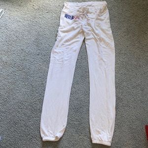 Wildfox sweatpants with patriotic logo flag print